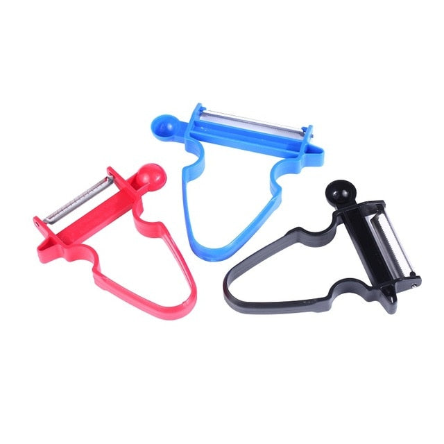 3 in 1 Gemüseschäler Set, zufällige Farbe