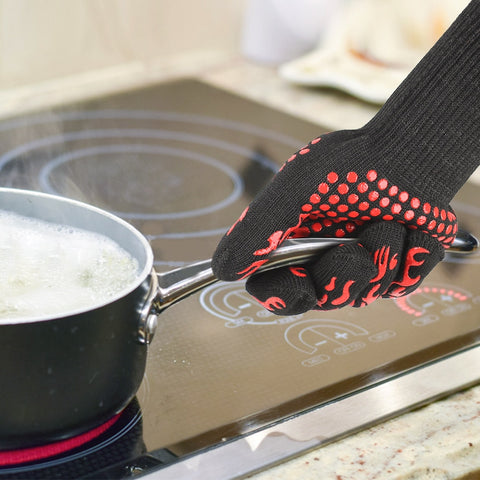 professionelle Grillhandschuhe hitzebeständige Handschuhe - 1 Paar