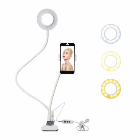 Selfie-Licht Halter mit Aufhelllicht