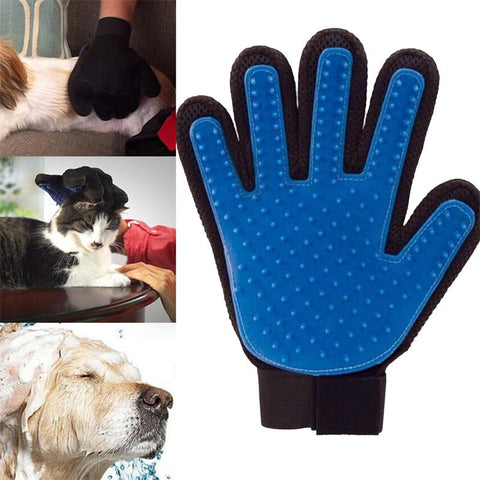 Profi Fellpflege-Handschuh für Pferde, Hunde und Katzen - 1 Paar