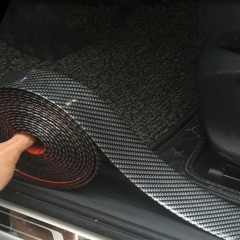 3D Karbonfaser Auto Einstiegsleisten Aufkleber