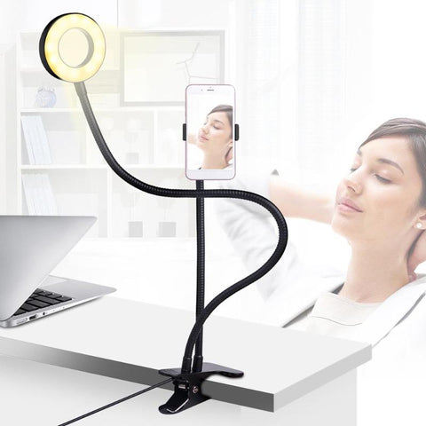 Selfie-Licht Halter mit Aufhelllicht