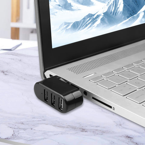 Multifunktionaler Mini drehbarer 3-Port USB-Anschluss