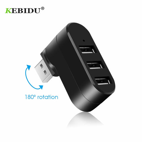 Multifunktionaler Mini drehbarer 3-Port USB-Anschluss