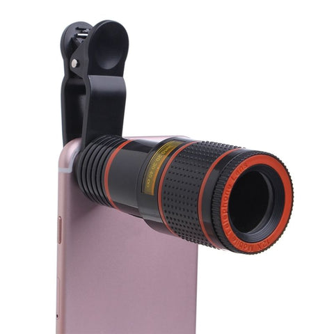 Universal 12X Clip-On Tele Teleskop Kamera Handy Zoom Objektiv