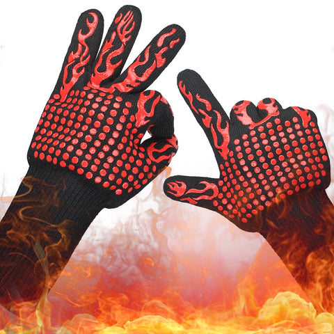 professionelle Grillhandschuhe hitzebeständige Handschuhe - 1 Paar