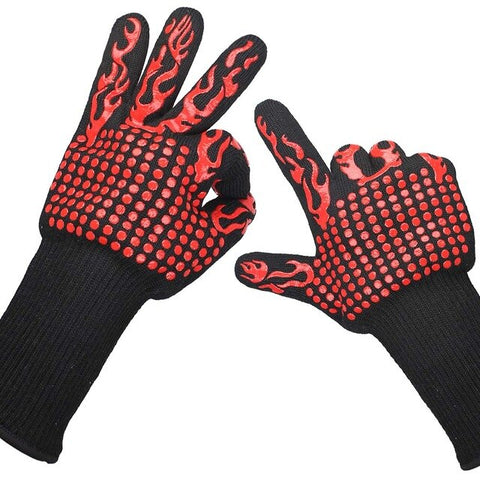 professionelle Grillhandschuhe hitzebeständige Handschuhe - 1 Paar
