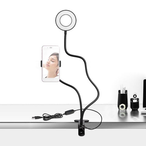 Selfie-Licht Halter mit Aufhelllicht